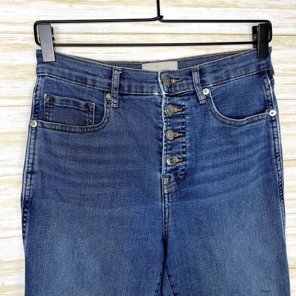 Everlane The Authentic Stretch High-Rise Button Fly Skinny Jeans - Picture 3 of 8